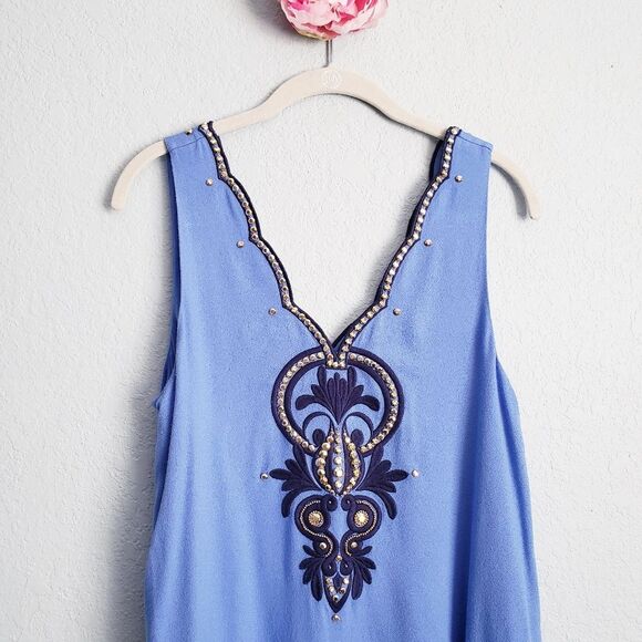 Lilly Pulitzer Beacon Blue Rhinestone Owens Dress - Picture 4 of 10